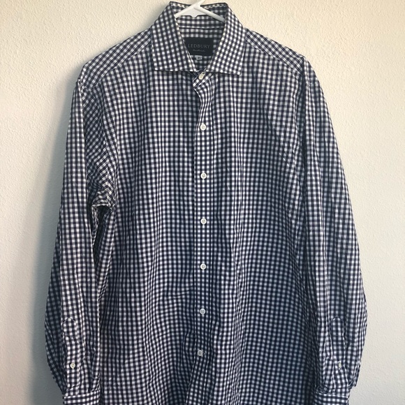 Ledbury Checkered button front long sleeve shirt - Picture 2 of 6